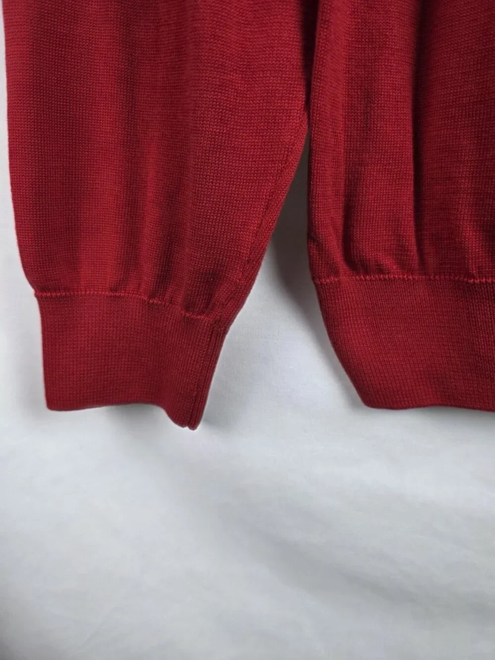 Fairway & Greene Mens Sweater Size Large Red Farmington Country Club 1927 Top